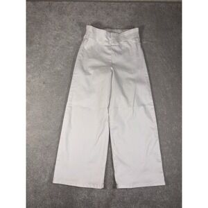 Frame Jetset Wide Leg Crop Jeans Womens Size 2 White Palazzo Stretch Denim